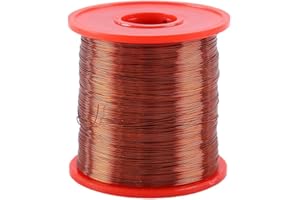 DONGKER Kupferdraht, 500g QZ-2/130 0,33mm 600m Kupferlackdraht, 2UEW Polyurethan Emaillierter Copper Wire für Transformator Induktionsspule(Zufällige Walzenfarbe)