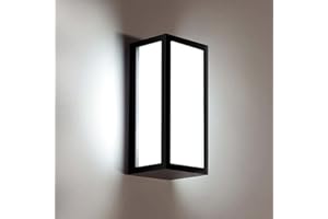 EBION Outdoor Wall Lights, E27 Max 40W LED Garden Lamp IP 44 Aluminum Wall Lighting Exterior Wall Sconce for Indoor, Garden, Patio, Garage, Christmas, Dark Grey