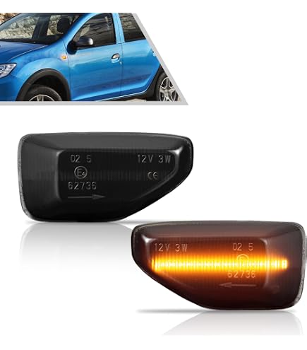 2 Luci Di Posizione Laterali A LED Ambrate Per Chrysler 300/300C 2005-2014, Con Distintivo "300", Lenti Trasparenti, 45-SMD, Indicatori Di Direzione