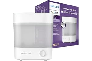 Philips Avent Advanced Bottle Steriliser, Kills 99.9% of Germs*, 10 min Sterilising Cycle - SCF291/01
