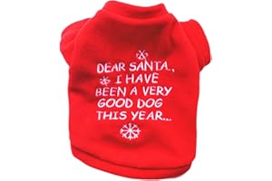 PETPHINDU Navidad Abrigo Ropa De Color Rojo para Los Pequeños Perros Medianos, Año Nuevo Jersey Trajes del Partido para Felpa del Mono del Perro Ropa Suave