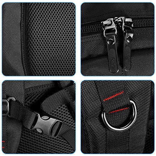 Rucksack Damen Herren Studenten Backpack Tocode Laptop Rucksack f  r 17  Notebook Sch  ler Backpacks Schultaschen mit zwei Seitentaschen f  r Wandern 