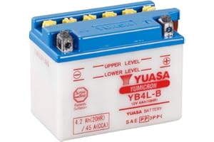 Yuasa Moto YB4L-B Battery without acid pack