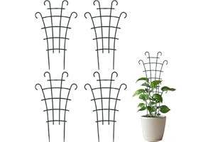 Gjinxi 4PCS Wave Pot Trellis for Houseplants, Superimposed Plastic Climbing Plant Support, Flower & Vine Support for Garden, Backyard