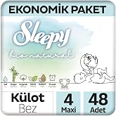 Sleepy Bio Natural Economic Package Panty Cloth Number 4 Maxi 48 Pieces