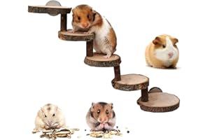 LWTSRP Scala per Criceti, Scala in Legno Naturale Animale, Sospesi in Legno per Criceti, Giocattoli Per Criceti, Adatto per Criceti, Topi, Gerbilli, Ratti, Scoiattoli, Porcellini D'India, Pappagalli