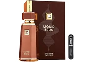 RESAES RESISTANT AND AESTHETIC Liquid Brun Eau de Parfum, 100 ml, arabisches Parfüm, lange Lebensdauer, Import aus Dubai, inklusive nachfüllbarem Zerstäuber, 5 ml, Duft mit Noten von Zimt, Vanille und Praline (Liquid Brun)