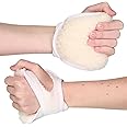 Solace Bracing Super Soft Sheepskin Palm Protector - British Made & NHS Supplied Sweat Absorbent Palm Grip - Ideal for the Elderly, MS, Strokes, Hand Contractures & More - Left Hand - Regular