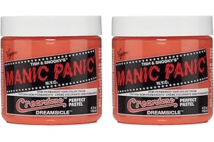 Manic Panic Dreamsicle Pastel Classic Creme, Vegan, Cruelty Free, Orange Semi Permanent Hair Dye 2 x 118ml