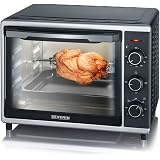Moulinex OX4648 Optimo Forno Elettrico Ventilato 33 Litri, Potenza 1600 W,  Max 120°C, Forno per Pizza, Carne, Pesce, Dolci, Fornetto Elettrico, 6  Modalità di Cottura, Timer, 2 Accessori : Amazon.it: Casa e cucina