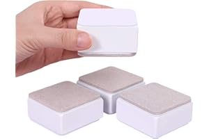 AIRUJIA 3 cm Rehausseurs de Meubles, 6 cm de Longueur Rehausseurs de Lit, Peut Soulever 3 cm pour Canapé, lit et Armoire, Carré Blanc