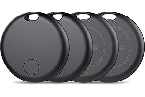 ‎AOWOKA Air Tracker Tags 4er Pack Schlüsselfinder, Air Tracker Tag Kompatibel mit Apple Wo ist? APP (Nur iOS), Koffer Tracker für Taschen/Gepäck/Key, Batterielebensdauer EIN Jahr, IP67 wasserdicht (4er Pack)