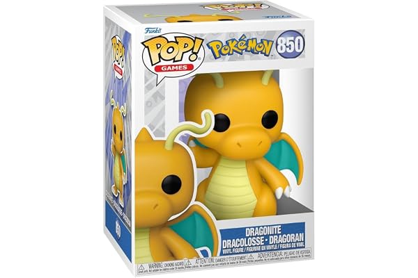 Funko POP! Games: Pokemon - Dragonite - Vinylfigur för samlare - Presentidé - Officiell Merchandise - Leksaker för barn och vuxna - Fans av videospel - Modellfigur för samlare och utställning
