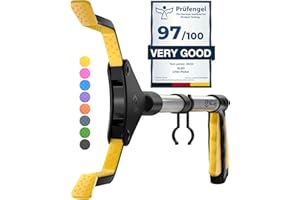 SLAH Pinza Recoge Objetos 32" Pinzas Largas Palo, Agarradores De Mano Para Discapacitados, Recogedores De Arena Para Adultos, Plegables, Giratorios De 360 Grados (AMARILLO, 82 Cm)