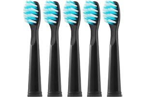 Teeteck Cabezales de Recambio para Fairywill/Sboly,Recambio Cepillo para Fairywill 507/508/515/551/917/959/2011/D1/D3/D7/D8, 5pc suave puntiagudos