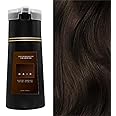 Nova Hair Dye Shampoo,Plant herbs Instant Dye Shampoo for Men & Women-Quick,Easy,and Safe Hair Color Solution with Gray Coverage-Ammonia-Free (Dark Brown)