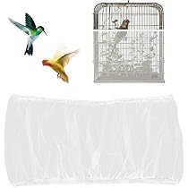 2 Coperture Universali Per Gabbie Uccelli - Rete Nylon Morbida, Regolabile 140-220cm, Nero E Bianco - Foto 5