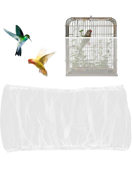 Protector Red De Nailon Para Jaula De Pájaros - Cubierta Malla Para Loro, Periquito O Canario