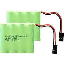 Batteria Ricevente NiMH 6V 2400mAh Con Connettore Hitec – Pacco Ricaricabile AA Per Elicotteri RC, Aeromodelli, Trasmettitori JR E Futaba - 2