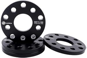 VLAOSCHI Black Forged 5x108 5x110 Wheel Spacers 1/2 Inch (12mm) Compatible with Ford Jeep-Jaguar-Chevrolet-Saab 5 Lug for Focus Taurus Renegade Compass MP Cherokee KL Omega Malibu Dart - Pack of 4