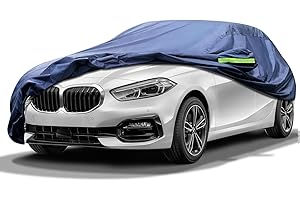 Svnqney Autoabdeckplane 10 Schichten Vollgarage Autoabdeckung für BMW 1 Series F20/F21/F52/F40/F70/E87/E82/E81/E87/E88(2017-2025) Vollgarage Staubdicht Wasserdicht Autohülle Autoplane Car Cover
