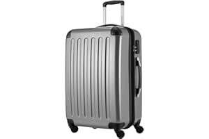 HAUPTSTADTKOFFER - Alex - Maleta Rígida Equipaje Mediano, Trolley con 4 Ruedas multidireccional, 65 cm, 74 litros, Colore Argento