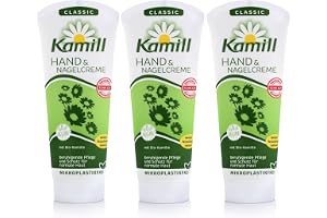 Kamill 3 x 100 ml hand- och nagelkräm klassisk med BIO kamomill och Bisabolol