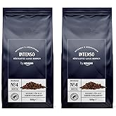 by Amazon Kaffeebohnen Caffè Intenso, Leichte Röstung, 1 kg, 2 Packungen mit 500 g – Rainforest Alliance-Zertifizierung