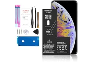 DEJIMAX Akku für iPhone XS, 3210 mAh Li-Ion Batterie mit höherer Kapazität für iPhone XS, mit kompletten professionellen Reparaturwerkzeugen und Anleitung, Hohe Leistung