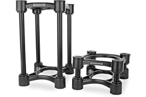IsoAcoustics Iso-Stand Series Speaker Isolation Stands with Height & Tilt Adjustment: Iso-130 (13 x 15.2 cm) Pair