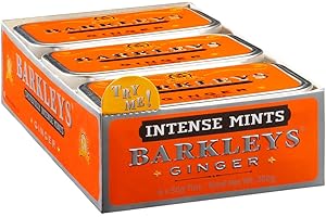 Barkleys Mentine Zenzero Gusto Intenso Mentine Lattine 50 g (confezione da 6)