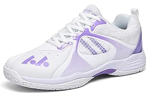 ZHENSI Women's Badminton Shoes, Volleyball Squash Shoes Lightweight Anti-Slip Indoor Outdoor Court Shoes