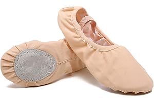 Rosefinch Tanzschuhe Ballettschuhe Ballettschläppchen hGeteilte Leder Sohle für Kinder Mädchen und Erwachsene