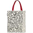 Out of Print Literary and Book-Themed Canvas Tote Carrying Bag for Book Lovers, Readers, and Bibliophiles