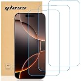 Totill [Pack of 3 Screen Protector for iPhone 16 Pro, Tempered Glass for iPhone 16 Pro, Easy Installation, 9H Tempered Glass,
