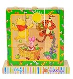 Eichhorn 100003329 - Disney Winnie the Pooh Bilderwürfel - 9 teilig mit 4 Motiven zum Stecken - 