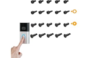 FAST-FX Doorbell Screwdriver Replacement,Premium Ring Doorbell Screws Set,Ring Doorbell Screws, Video Doorbell Replacement Security Screws Compatible with Video Doorbell 2 and Pro (20pcs)