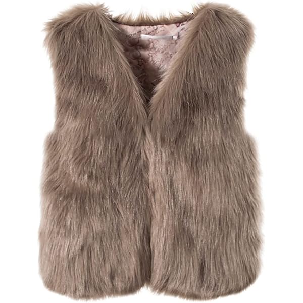 Gilet En Fourrure Pour Femme - Gilet En Cuir Synthétique - Col En