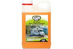 GS27 - Nettoyant Multi-Usages Extérieur pour Camping-Car, Van, Caravane et Bateau - Toutes Surfaces - Finition Brillante - Formule Concentrée - Format Compact - Fabriqué en France - 2L