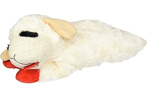 MultiPet Lambchop Juguete de peluche para perro de 25,4 cm con chirridor, tipo cordero, tamaño: paquete de 2