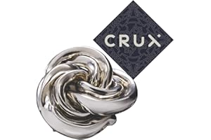 HANAYAMA AND CRUX Hanayama Cast Vortex Puzzle - Level 6 of 6 - Grandmaster Difficulty - Includes Crux Sticker …