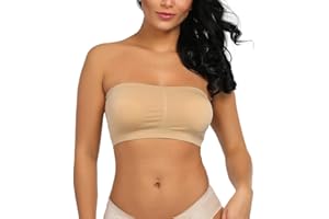 BOOLAVARD TM Boolavard Soutien-gorge bandeau Sans couture Extensible Sans bretelles