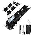 TCMKY Hair Clipper for Men Professional Hair Clippers for Men - Cordless and Cordless Hairdressing Scissors for Hair Cutting and Grooming (Black)