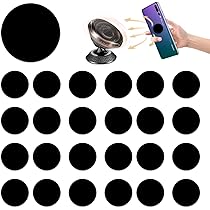 AJOXEL metalen plaat voor telefoon, [10 pack] vervangende montage metalen platenkits met 3M zelfklevende universele alle magnetische autotelefoonhouder Magnet Car Mount, (4 rechthoekig 6 rond), zwart