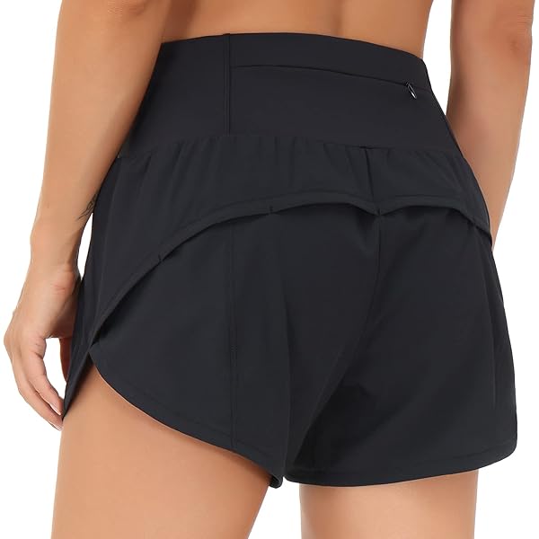 Short De Sport Soothfeel 2-en-1 Noir - Taille L - Course, Gym, Yoga - Occasion TBE