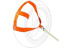 Oldbones Sangles d'arrimage universelles pour moto - Sangles d'arrimage pour roue arrière - Orange