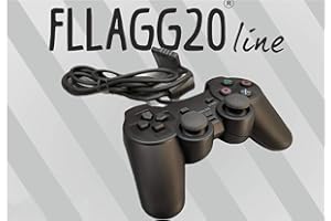FLLAGG20 Controller compatibile Ps2 /Ps1 con Filo joystick Playstation 2 Joypad Playstation 1 compatibile con tutti i Giochi