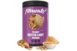 Fitmeals Erdnusspulver, 100% natürliche Zutaten, proteinreich, fettarm, ohne Zuckerzusatz, dark roasted, perfekt für Erdnussbutter, Backen, Desserts & Fitness, vegan, glutenfrei, hochwertig & lecker