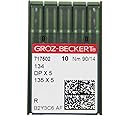 GROZ-BECKERT Pack of 10 Sewing Needles dpx5 with Round Piston and Bullet Tip for Industrial Sewing Machines (Nm. 90/14)