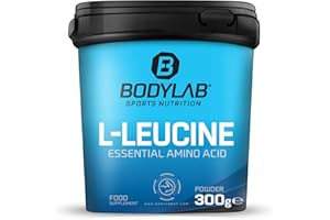 ‎BODYLAB24 Bodylab24 L-Leucin Essential Amino Acid 300g, reines L-Leucin Pulver ohne weitere Zusätze, Pulversupplement für die Proteinversorgung, geschmacksneutral, ohne Zuckerzusatz, gluten- und laktosefrei